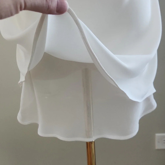 White House Black Market Ball Chain-Trim Draped Cami, Size Large - Picture 4 of 10